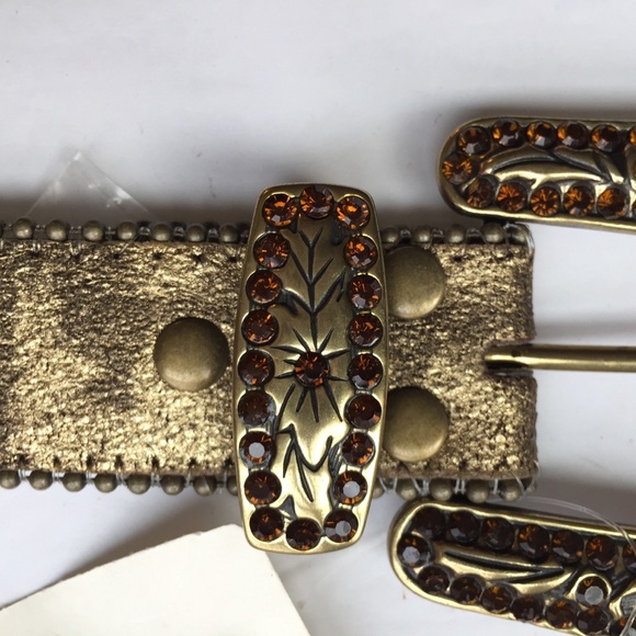 Roper Gold and Brown Studded Belt NWT main image 10